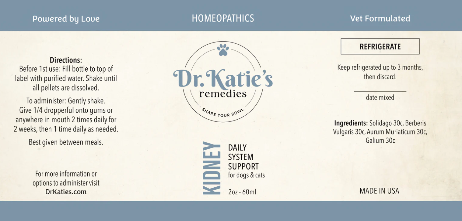 Dr. Katie's Remedies- Kidney 2oz Tincture
