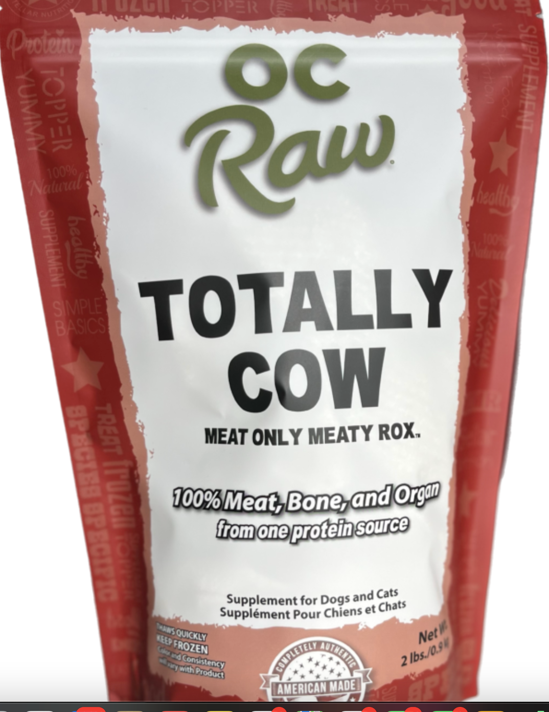 OC Raw- TOTALLY Cow (2lb)