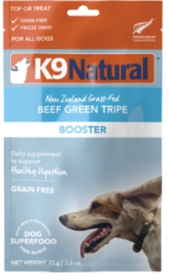 K9 Natural- Beef Green Tripe Booster (2.6 oz)