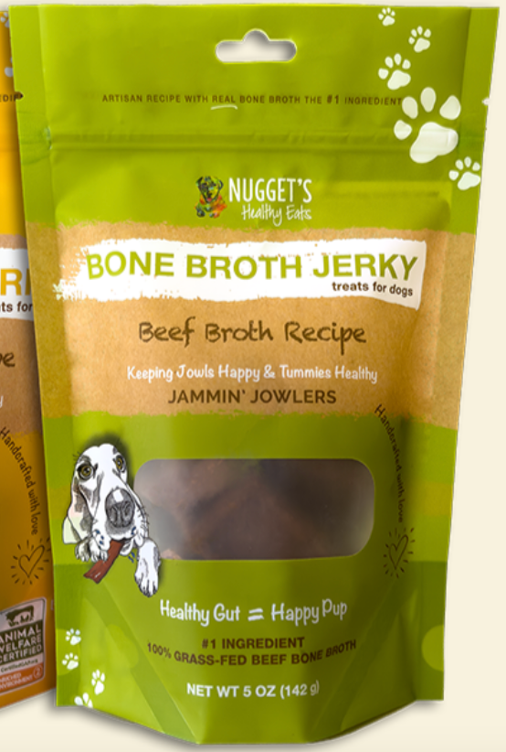 Nugget's Healthy Eats- Beef Bone Broth Jerky (5oz, 10oz)