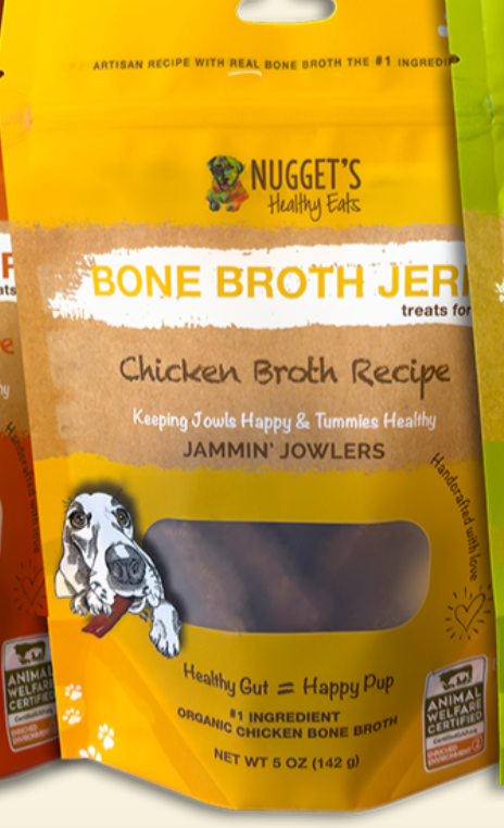 Nugget's Healthy Eats- Chicken Bone Broth Jerky (5oz, 10oz)