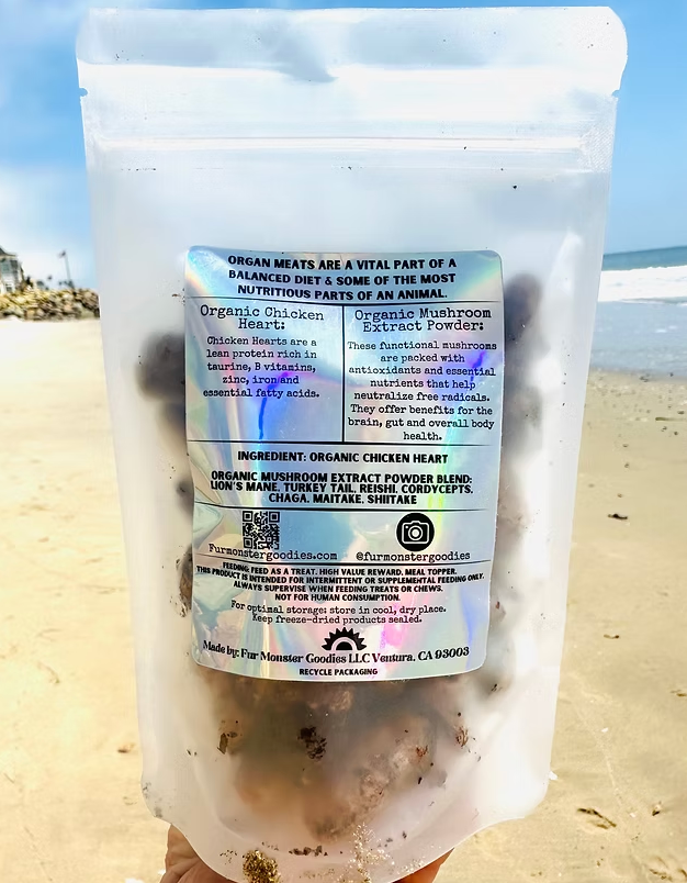 Fur Monster Goodies- Freeze Dried Chicken Hearts