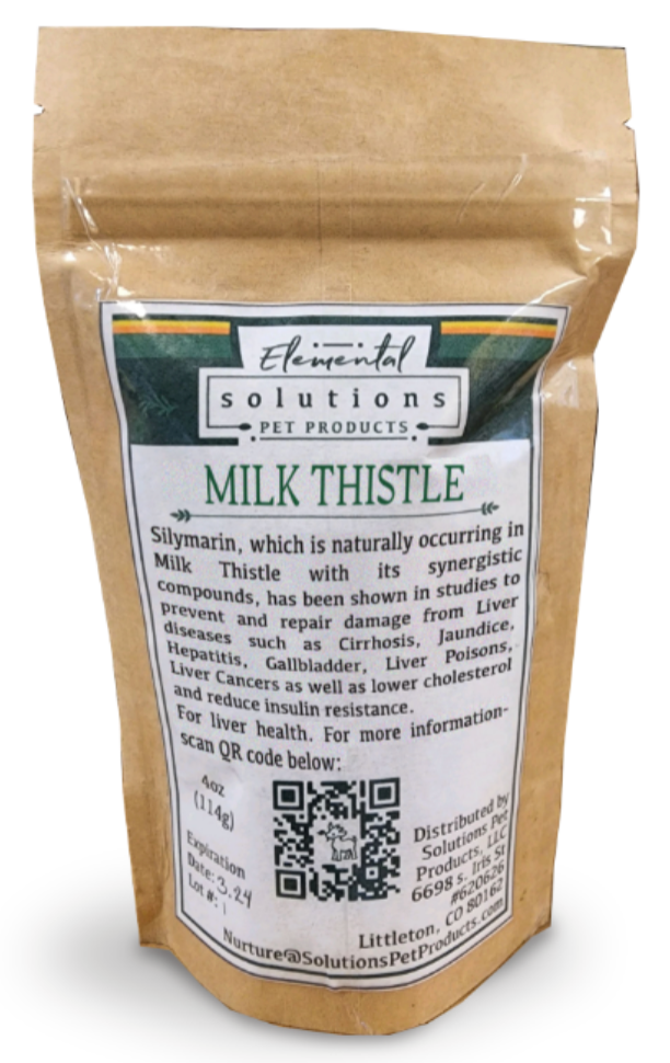 Solutions Pet Products Supplement | Milk Thistle (4oz, 8oz, 16oz)