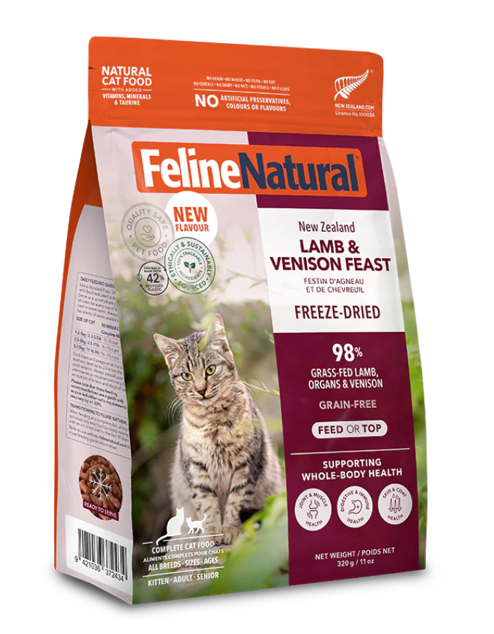 Feline Natural- Lamb & Venison Feast Freeze-Dried Cat Food