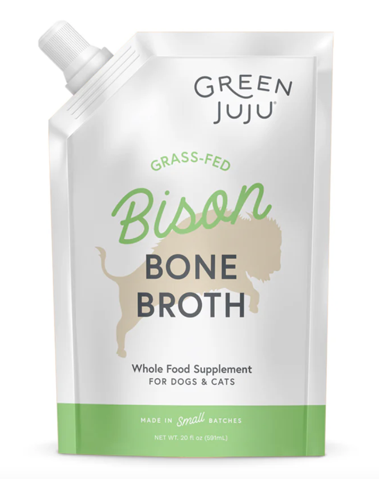 Green Juju | Bison Bone Broth For Dogs and Cats (20oz)