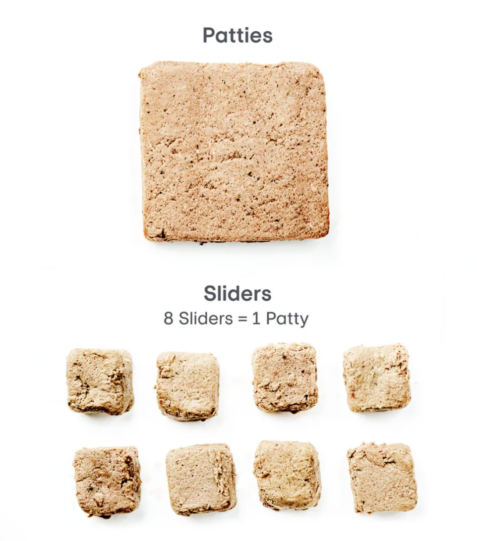 Green Juju | Goat Recipe For Dogs and Cats (3lb Sliders, 6lb Patties, 18lb Bulk)