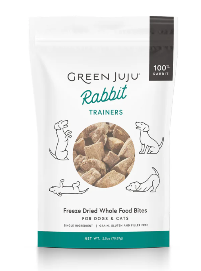 Green Juju | Rabbit Trainers Treats For Dogs and Cats (3oz)