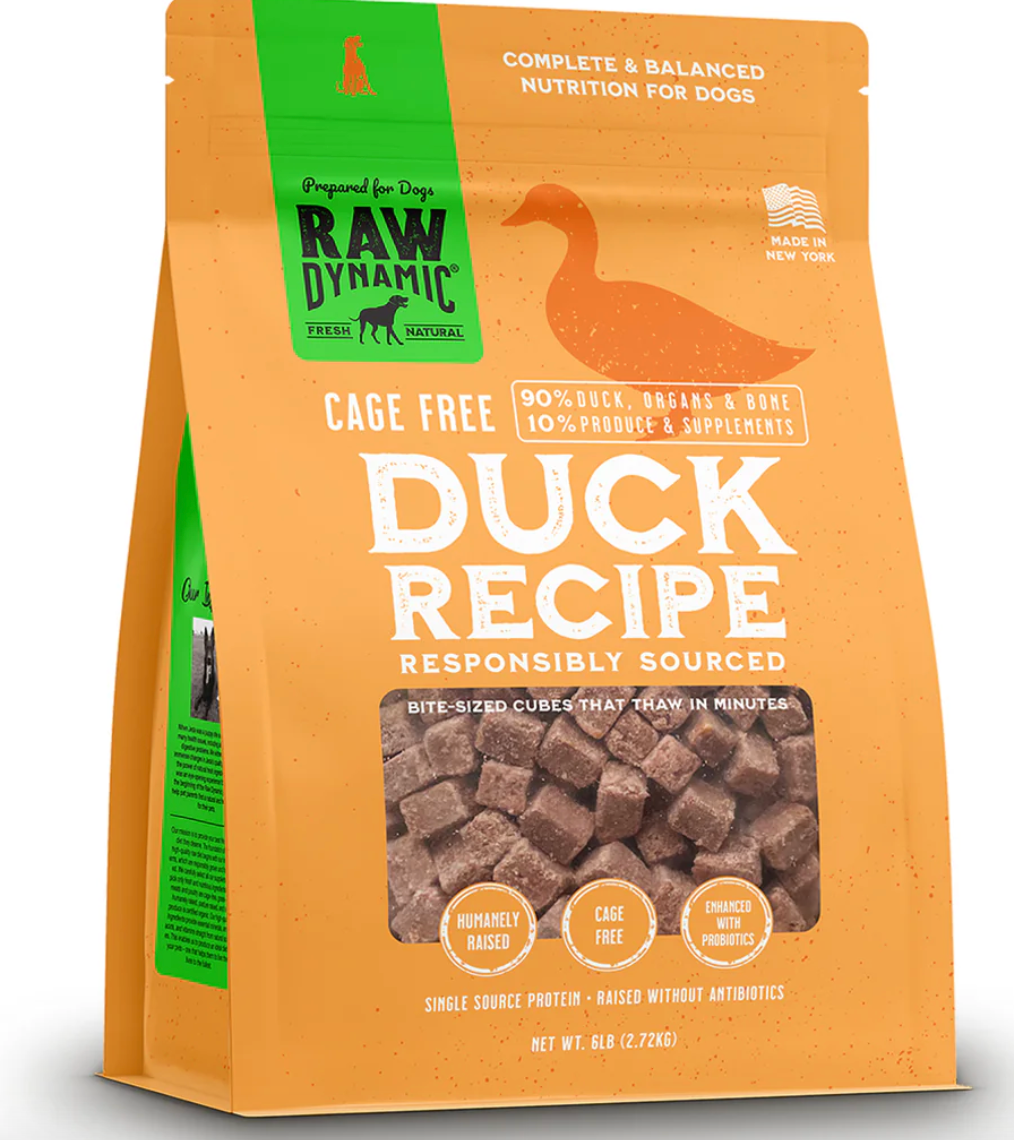 Raw Dynamic- Duck Recipe for Dogs (3lb, 6lb)