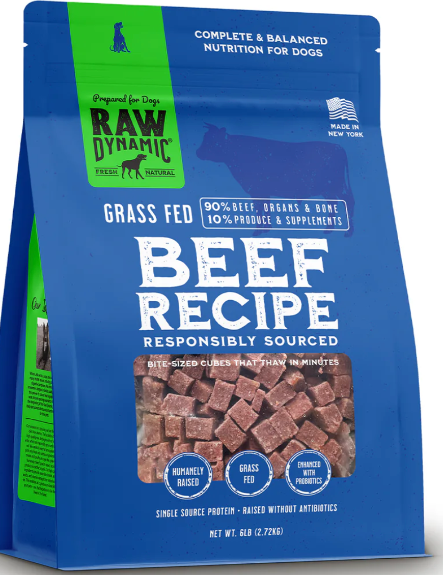 Raw Dynamic- Beef Recipe for Dogs (3lb, 6lb)