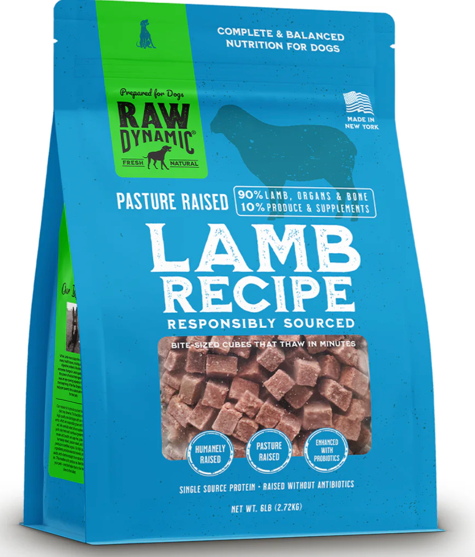 Raw Dynamic- Lamb Recipe for Dogs (3lb, 6lb)