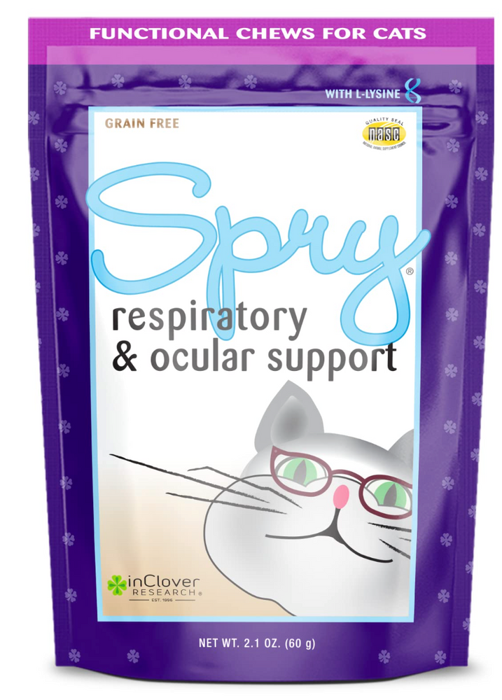 
            
                Load image into Gallery viewer, In Clover Spry Chews - Respiratory and Ocular Support
            
        