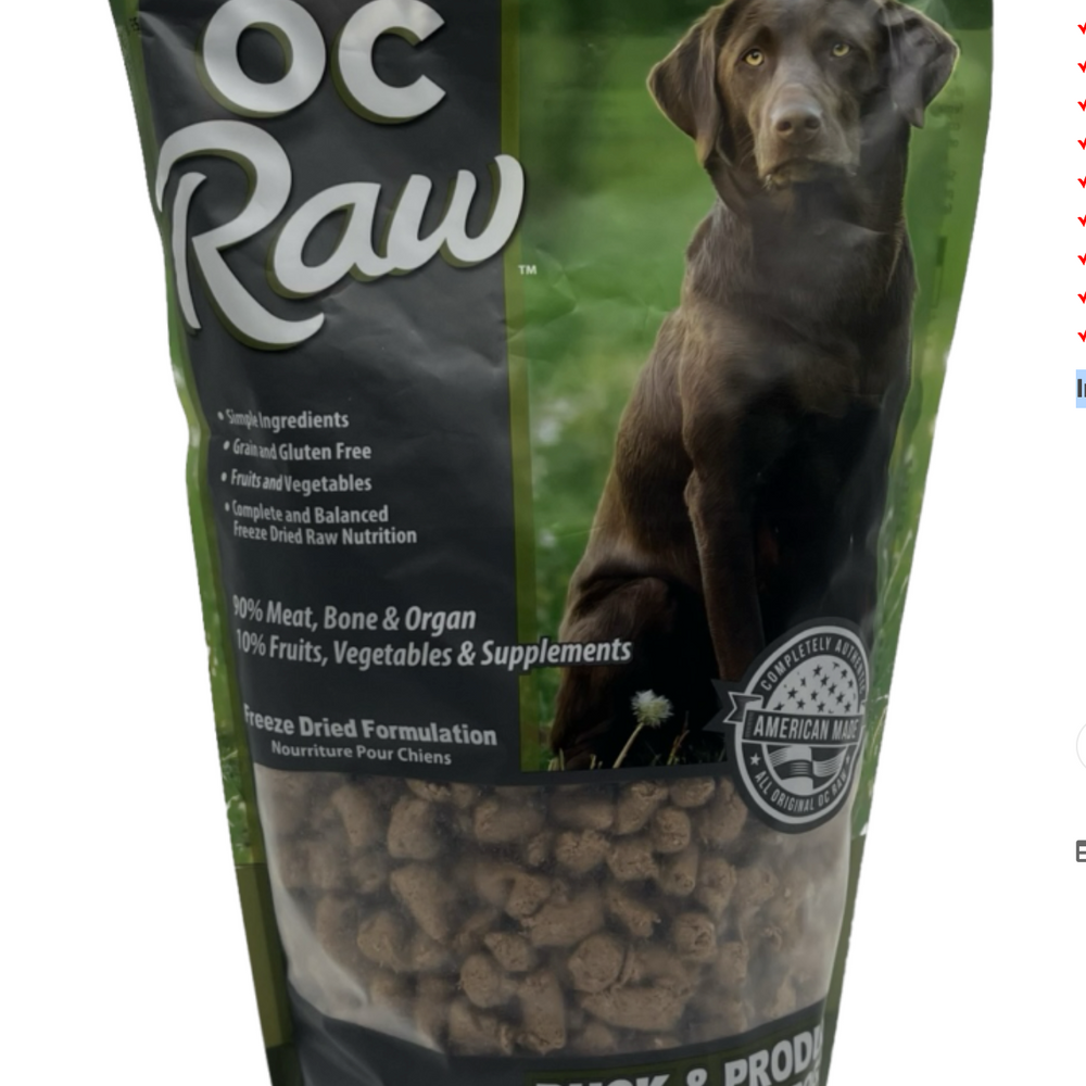 
                  
                    OC Raw Freeze-Dried Meaty Rox Duck and Produce
                  
                