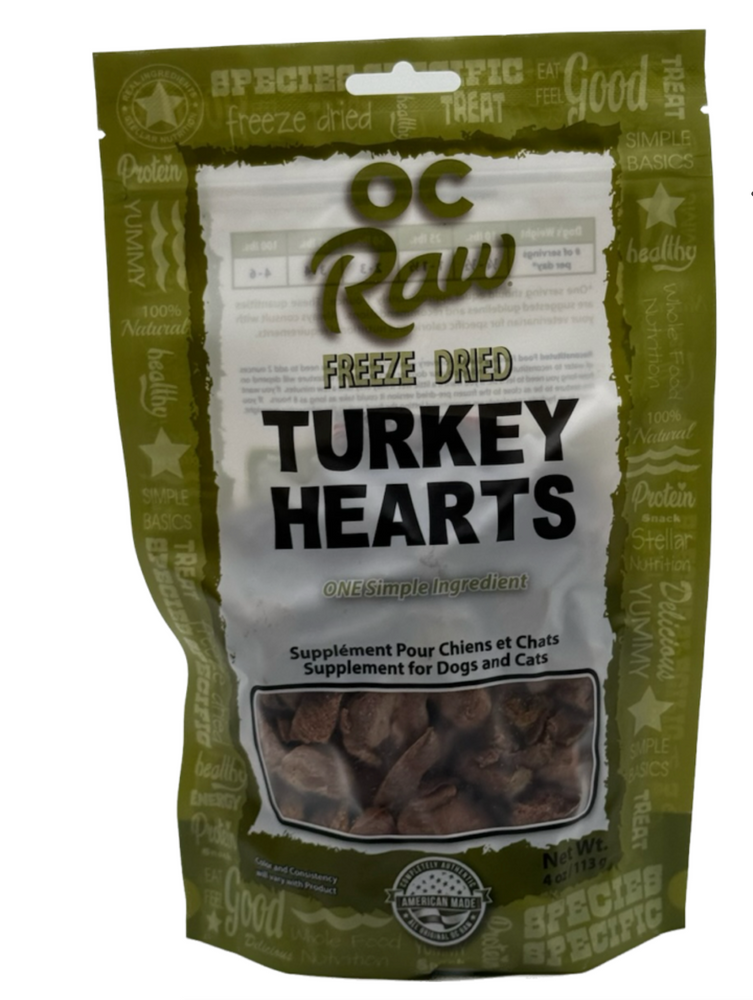 OC Raw Turkey Hearts