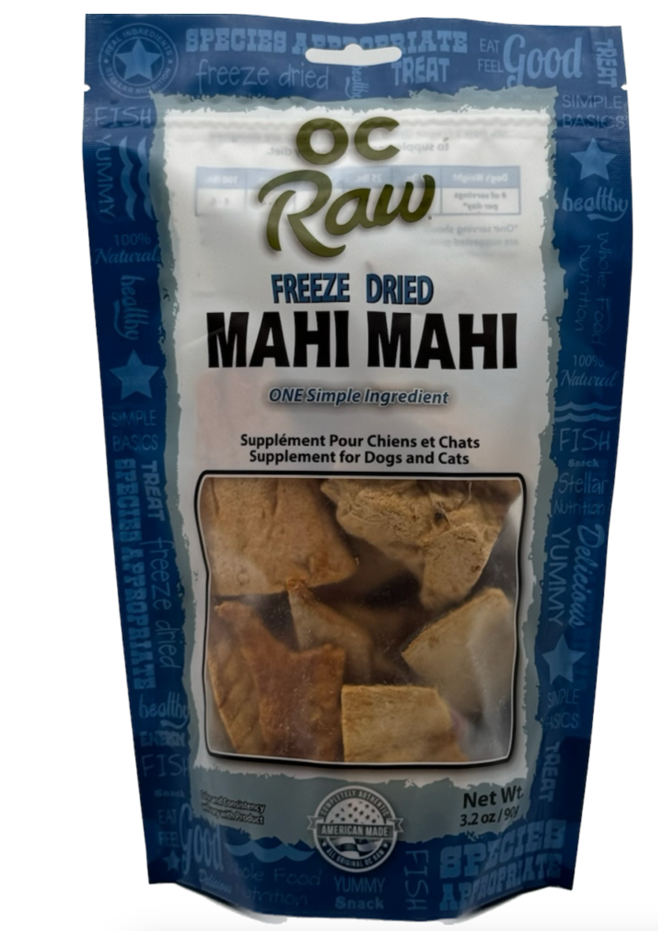 OC Raw Freeze-Dried Mahi Mahi | 4oz