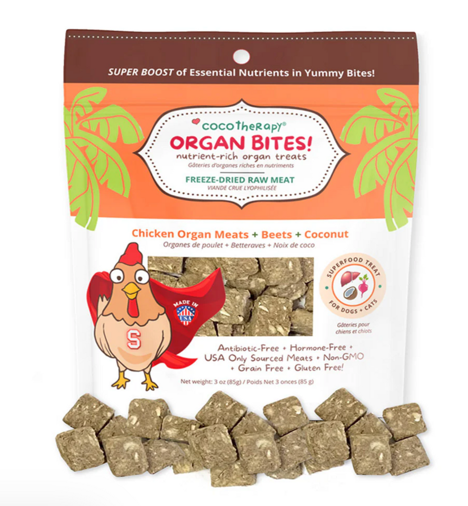 Cocotherapy Organ Bites - Chicken Organs + Beets + Coconut, 3 ounces