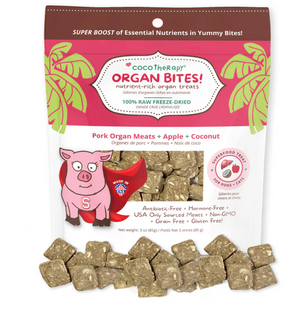 Cocotherapy Organ Bites - Pork Organs + Apples + Coconut, 3 ounces