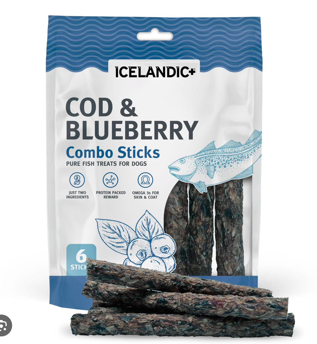 Icelandic+ Combo Sticks: Cod & Blueberry - 2oz