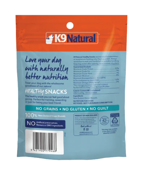 K9 Natural-New Zealand Green Mussels Healthy Snacks 1.76 oz