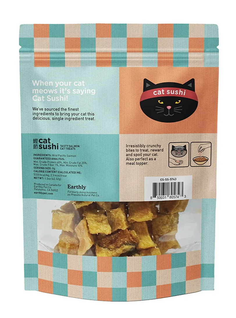 Earthly Pet | Cat Sushi | Sake Wild Pacific Salmon