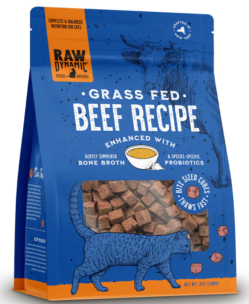 Raw Dynamic | Beef Frozen Raw For Cats (3lb)