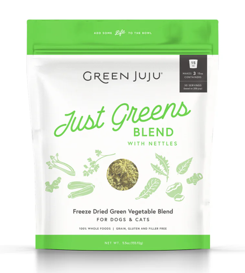 Green Juju | Freeze-Dried Just Greens Blend with Nettles (1.75oz)