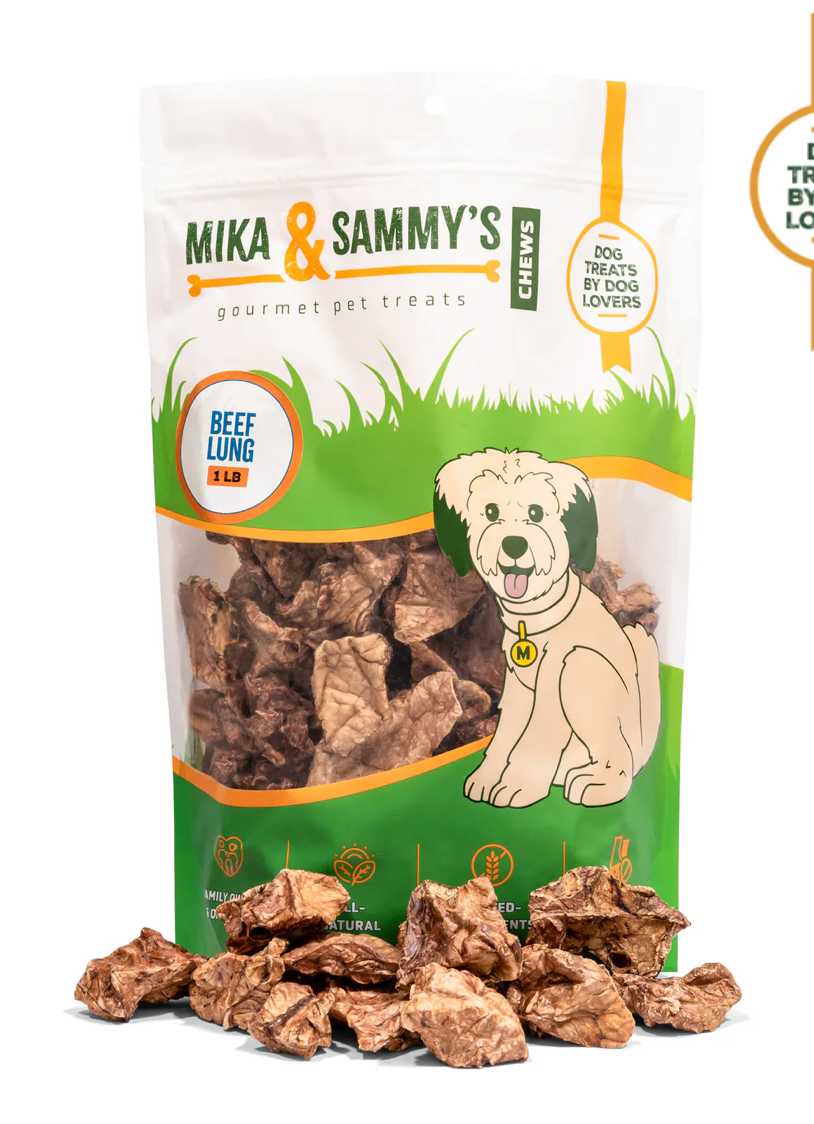 Mika & Sammy's- Beef Lung Chunks (1lb)