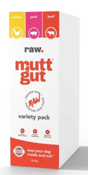 Mutt Gut | Raw Food Variety Pack (18lb)