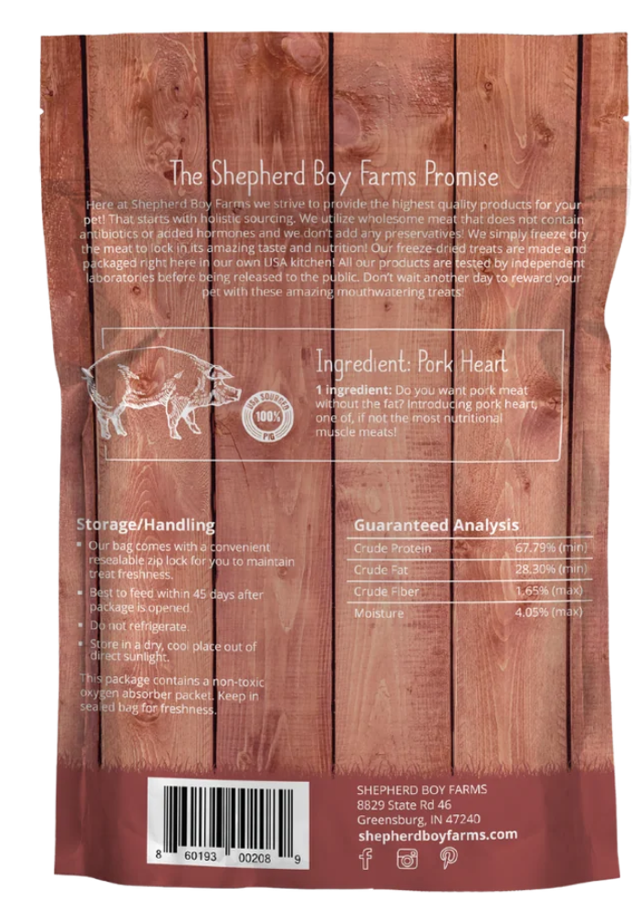 Shepherd Boy Farms | Pork Hearts (3oz)
