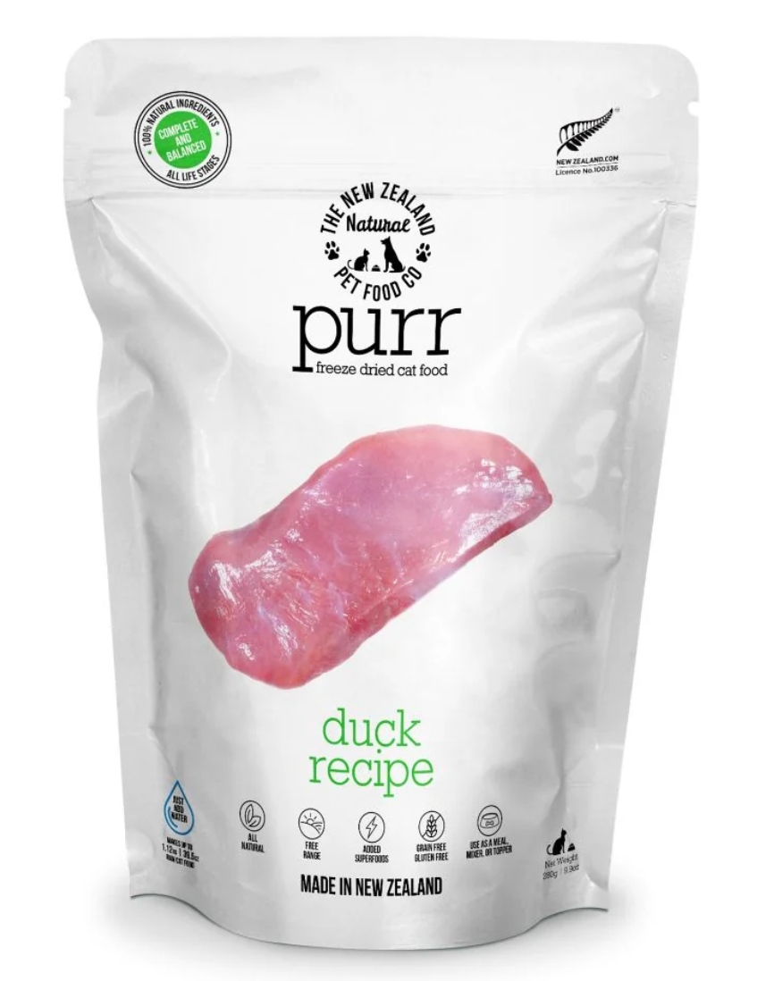The New Zealand Pet Food CO. Meow- Duck Freeze Dried Cat Food