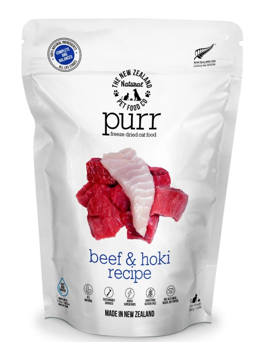 The New Zealand Pet Food CO. Meow- Beef and Hoki Freeze Dried Cat Food