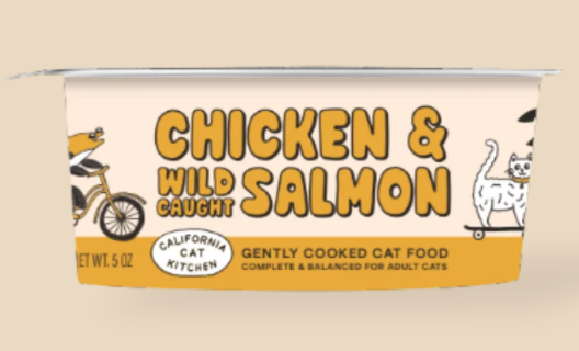 California Dog Kitchen | Gently Cooked Wild Caught Chicken and Salmon Cat Food (Ground, Smooth)
