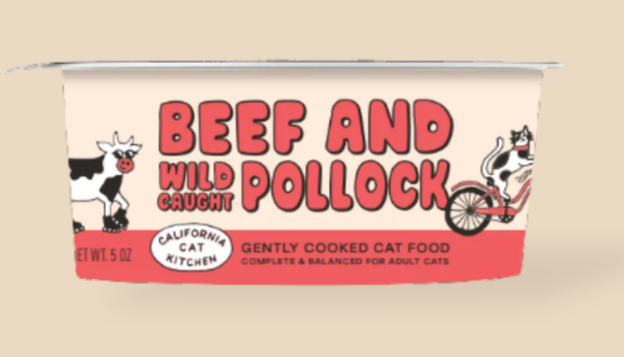 California Dog Kitchen | Gently Cooked Wild Caught Beef and Pollock Cat Food (Ground, Smooth) (Copy)