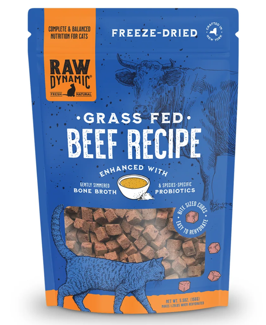 Raw Dynamic | Beef Freeze Dried Cat Food (5.5oz)