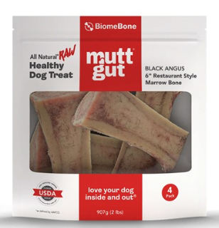 Mutt Gut | Black Angus Frozen Marrow Bone (6" 4count)