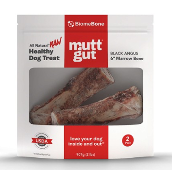 Mutt Gut | Black Angus Frozen Marrow Bone (6" 2 count)