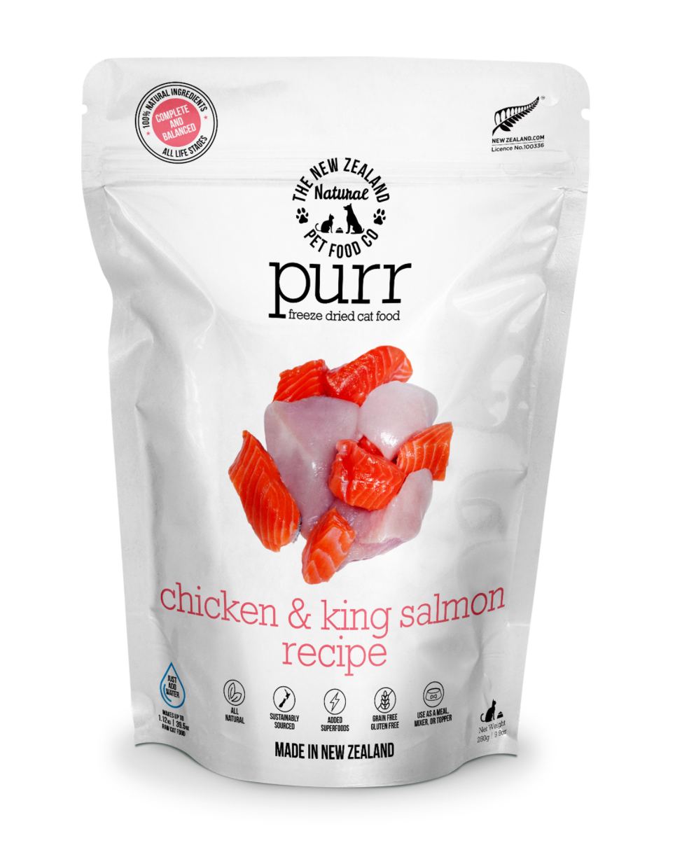 The New Zealand Pet Food CO - Chicken & Salmon Recipe Freeze Dried Cat Food 9.9oz