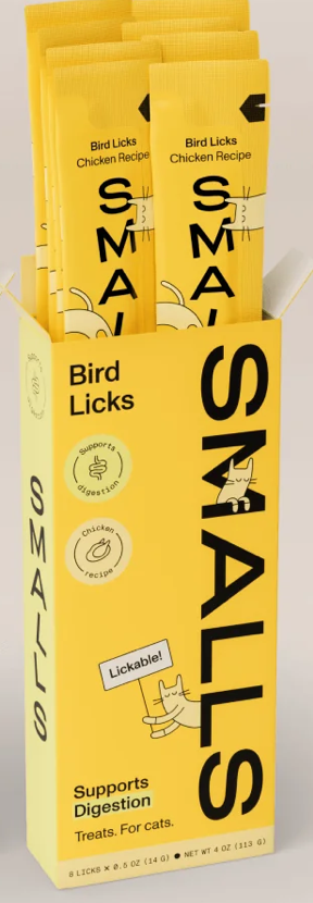 Smalls | Bird Licks For Cats (4oz, 8 Pack)