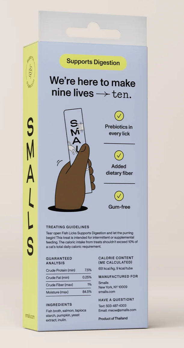 Smalls | Fish Licks For Cats (4oz, 8 Pack)