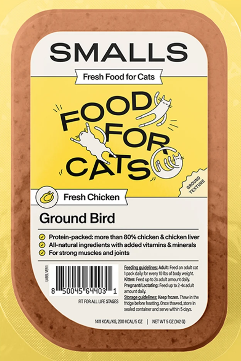 Smalls | Ground Bird Chicken Cat Food (5oz, 8 Pack)