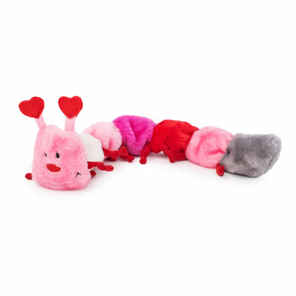 Valentine’s Caterpillar – Large with 7 Squeakers