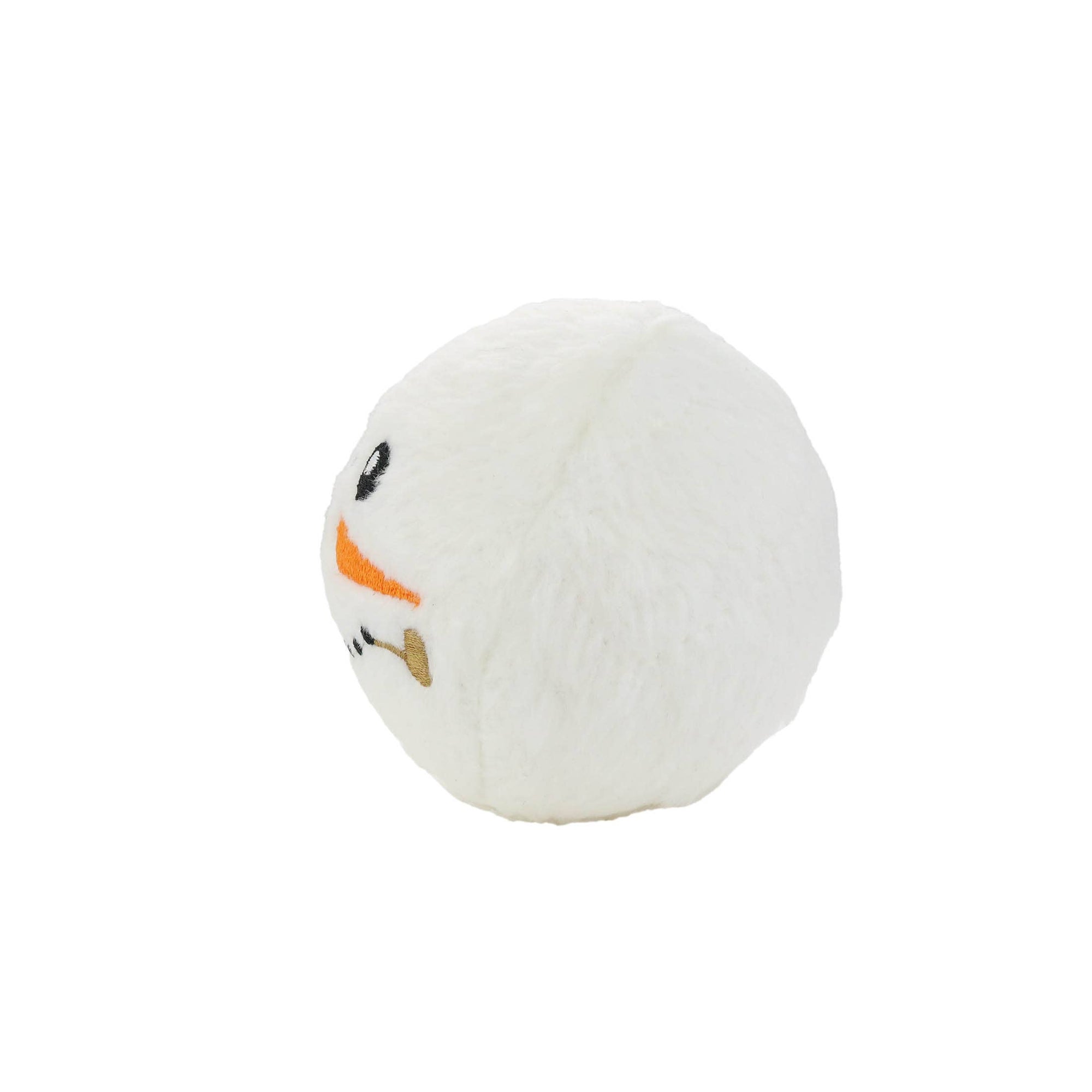 Tuffy Dog Toys - VIP Products - Mighty Ball-Small Snowball Squeaky Dog Toy, No Stuffing