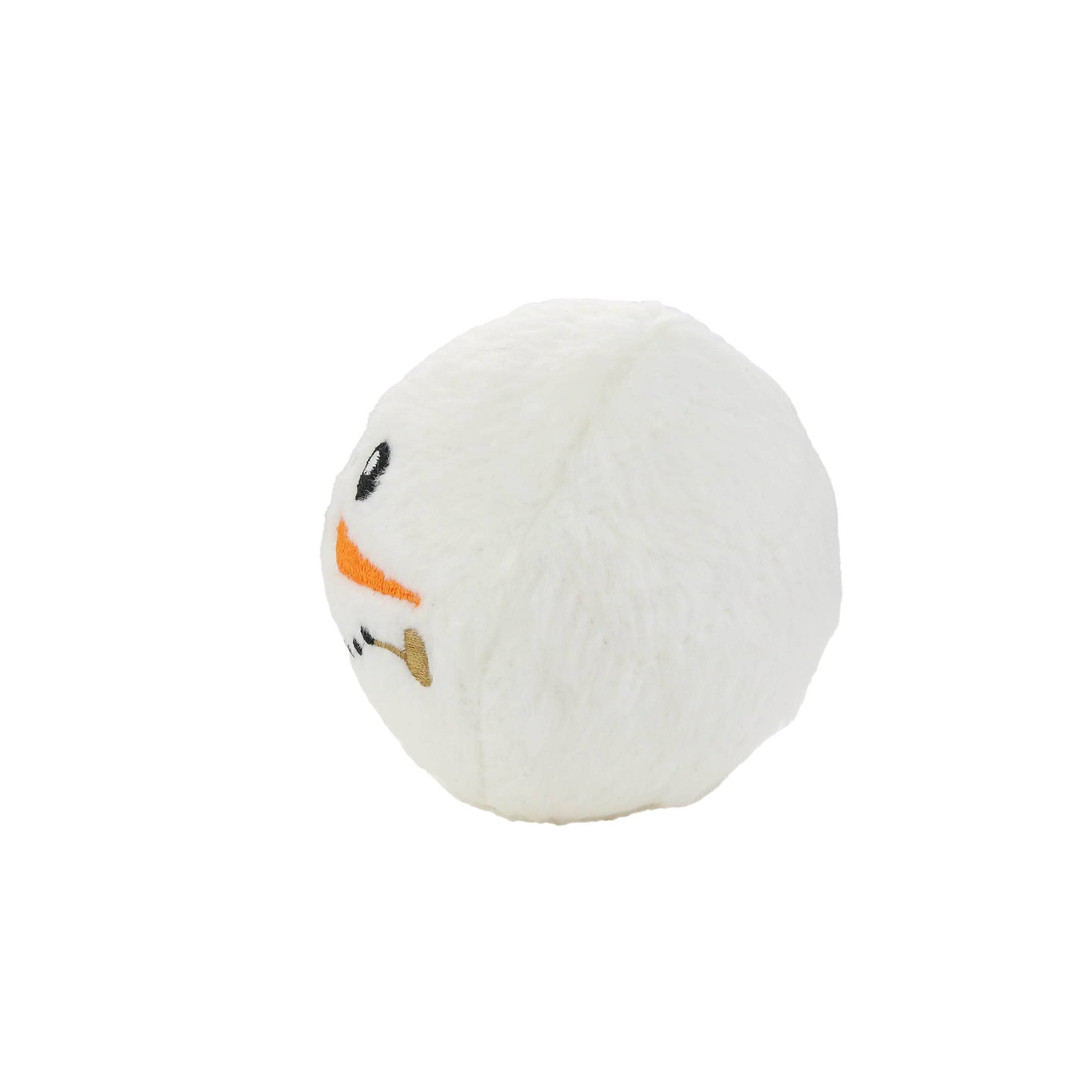 Tuffy Dog Toys - VIP Products - Mighty Ball-Small Snowball Squeaky Dog Toy, No Stuffing