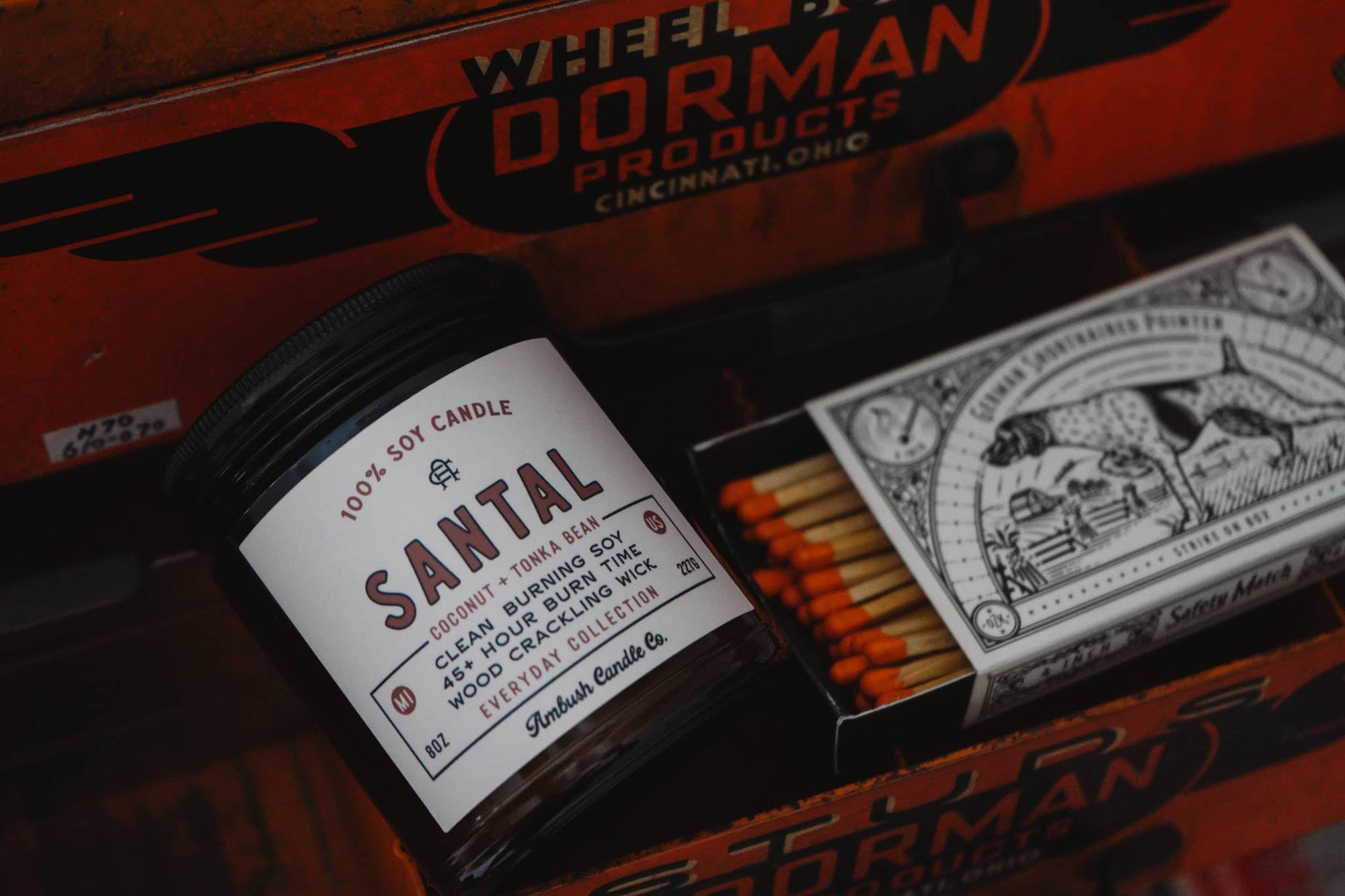 Ambush Candle Co. - Santal | Coconut + Tonka Bean 8oz Soy Candle