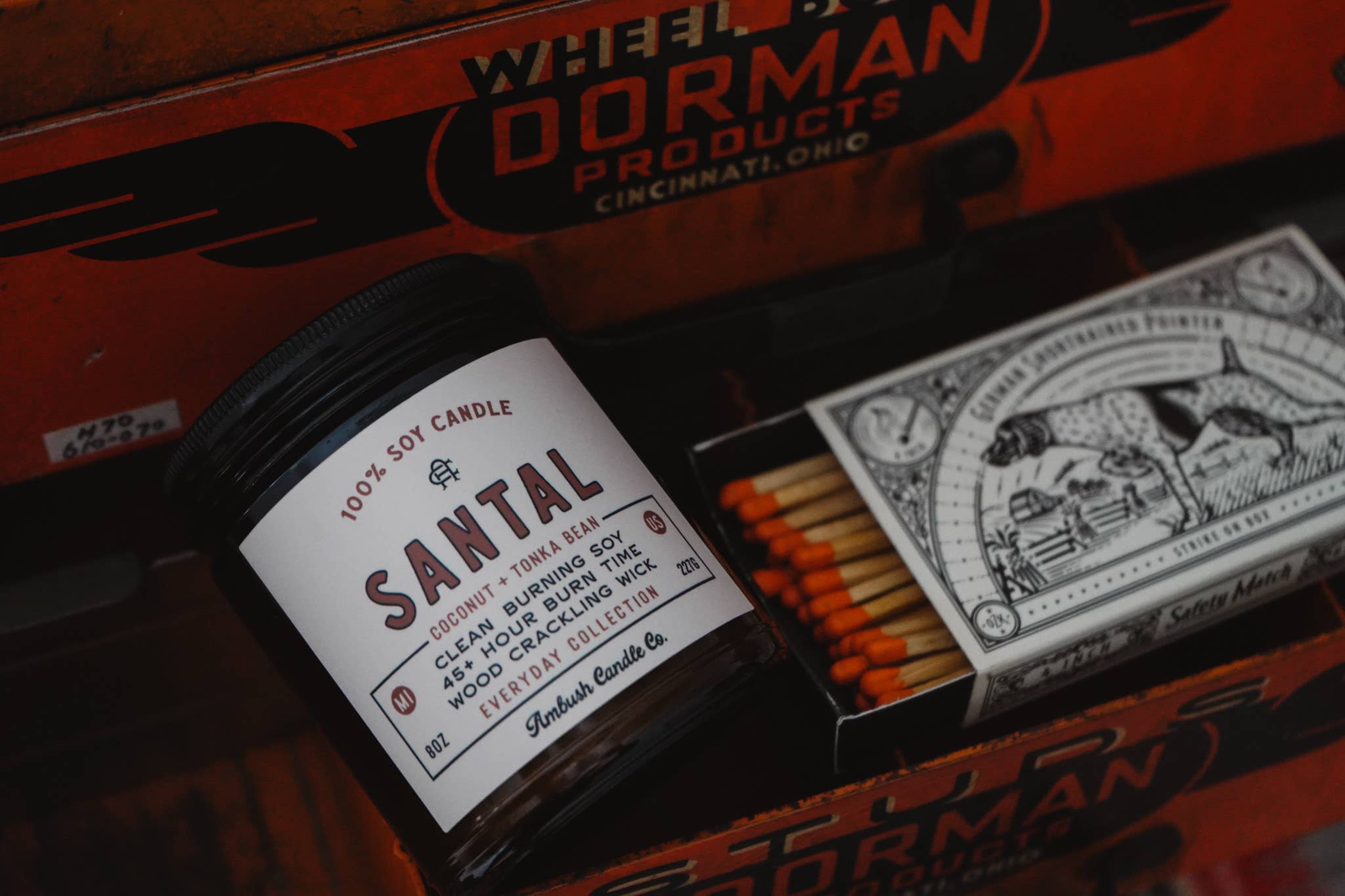 Ambush Candle Co. - Santal | Coconut + Tonka Bean 8oz Soy Candle