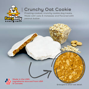 Furry Belly Bake Shop - Tropical Print Paw Crunchy Oat Cookie, Asst.