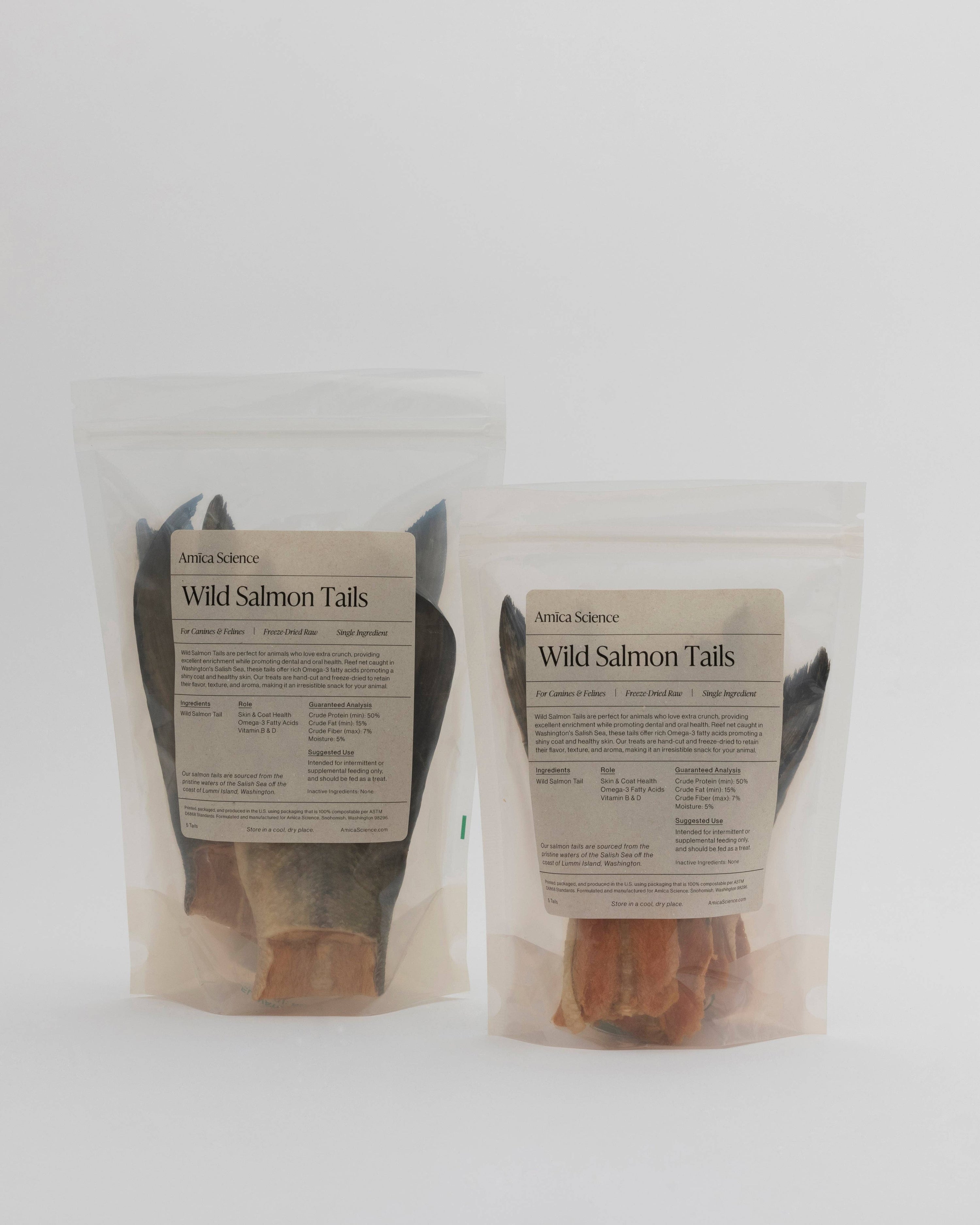 Amica Science - Wild Salmon Tails: Compostable Bag (5 Tails)