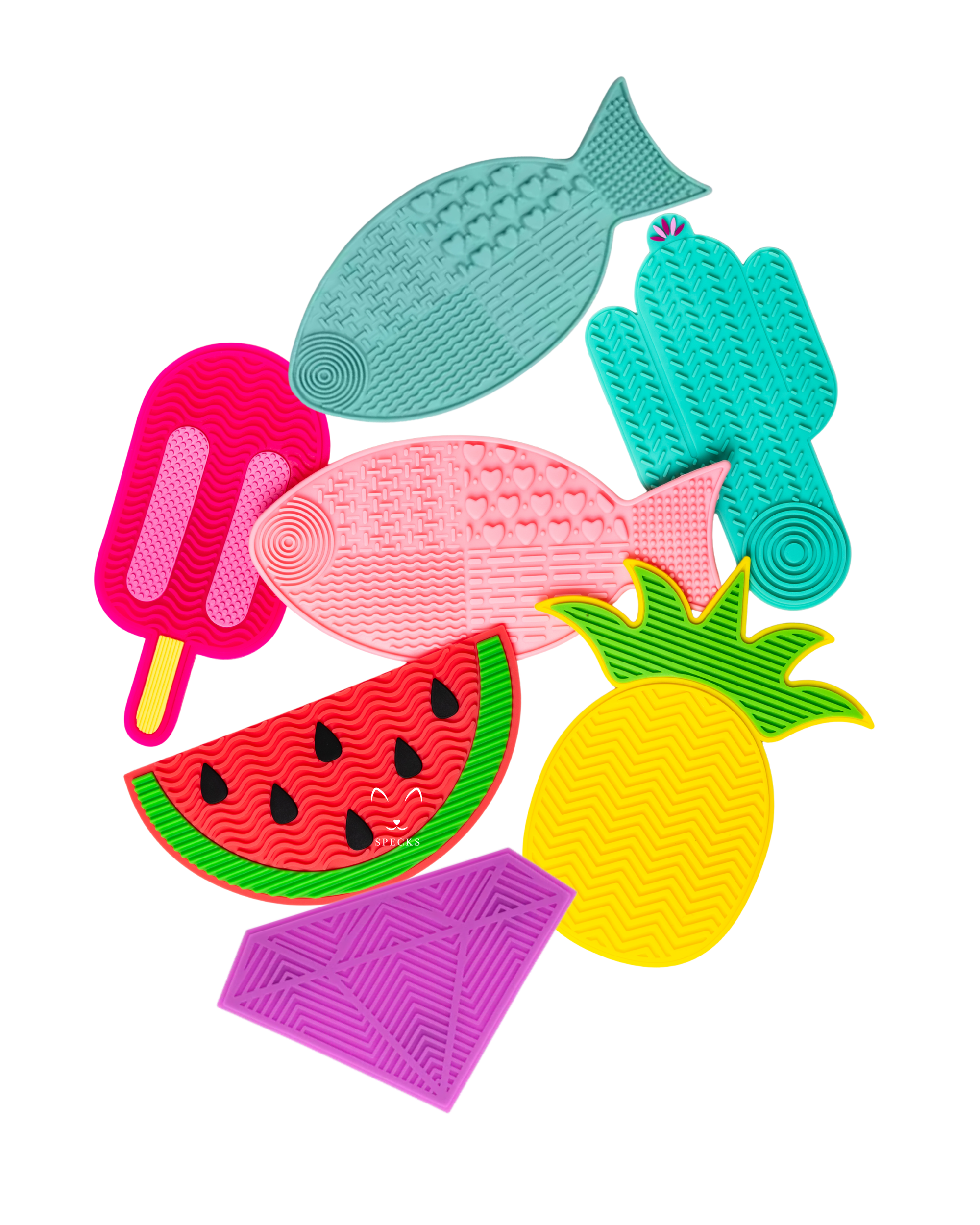 Specks and Pets - Specks Mini Lick Mats - Assorted shapes: Pineapple