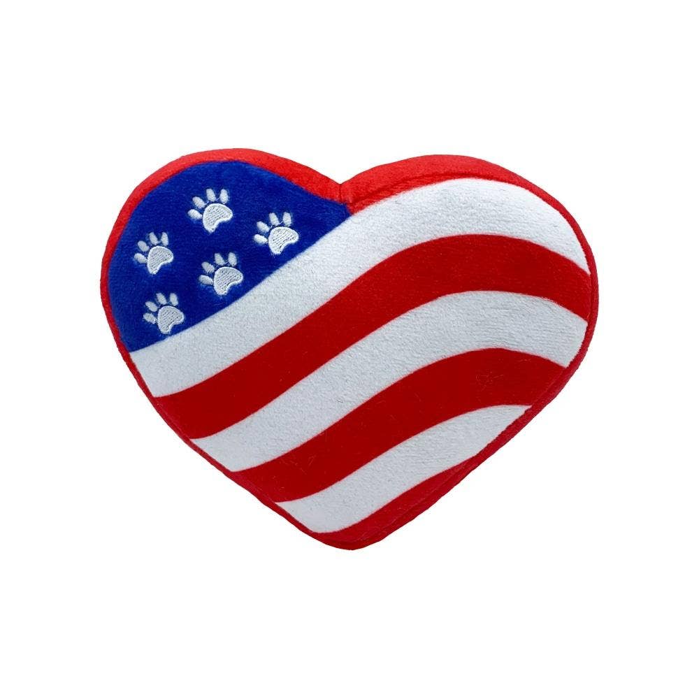 Huxley & Kent - Paws & Stripes Heart Dog Toy