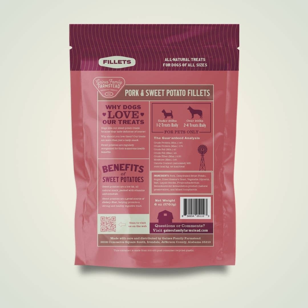 Gaines Family Farmstead - Pork & Sweet Potato Fillets (6oz)