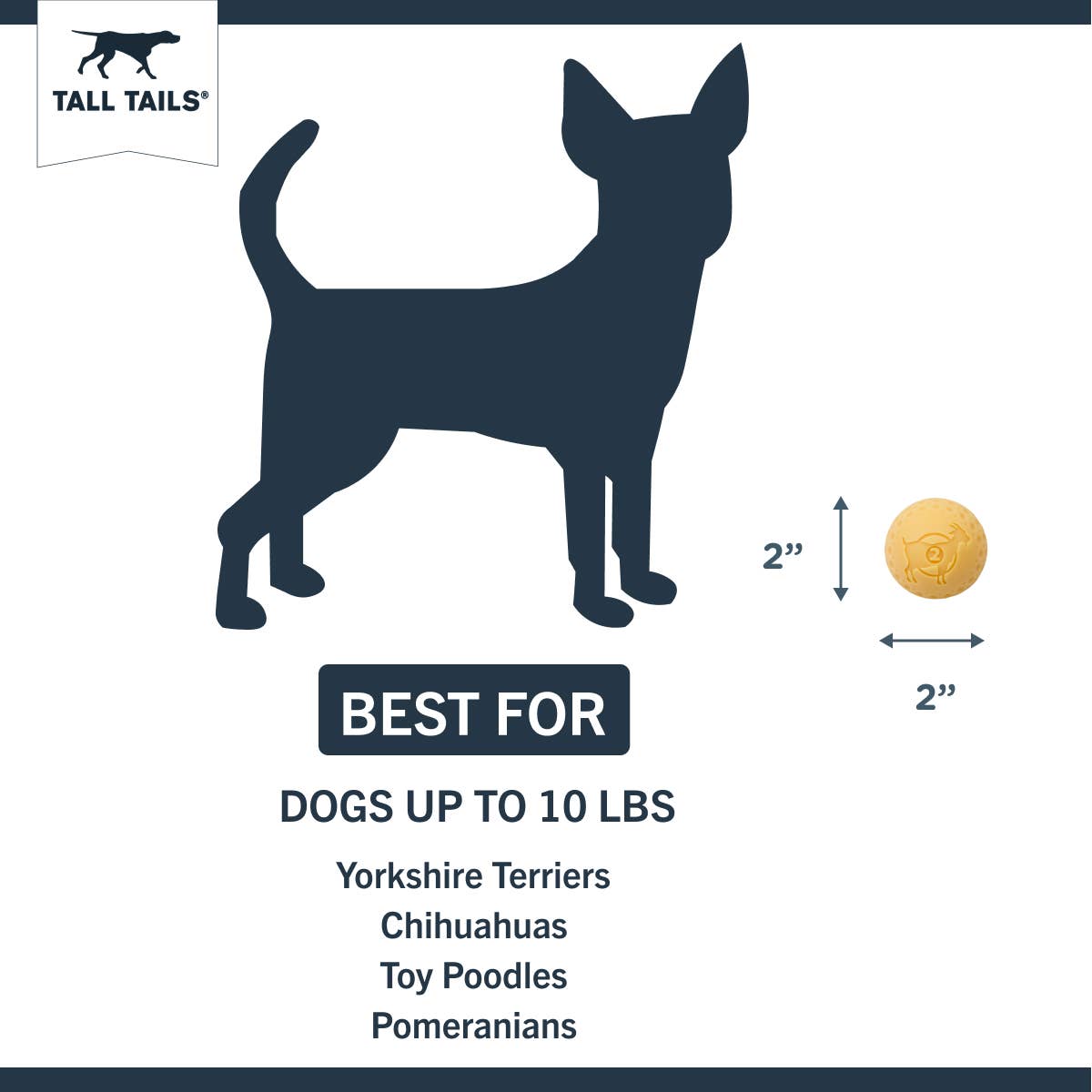 Tall Tails - Tall Tails GOAT Sport Balls, 2-Pack- Small